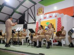 Moretti prestigia espetáculo musical do CBM em comemoração aos 158 anos de Várzea Grande