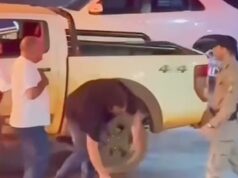 Motorista parte para cima de PM e é nocauteado em Goiás. Vídeo