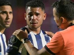 Jogador do Talleres chora e acusa Bobadilla de xenofobia