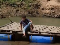 Comunidade improvisa balsa para garantir que crianças cheguem à escola há mais de 7 meses em MT | Mato Grosso
