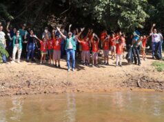 Prefeitura realiza limpeza do rio Cuiabá com alunos da rede municipal