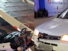 Homem morre arremessado após ter motocicleta atingida por motorista embriagado