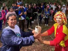 Alunos vivenciam educação ambiental na APA Berneck