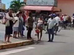 Mulher morre na frente do filho após ser atropelada por ônibus