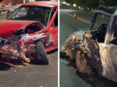 Motorista bêbado provoca batida entre Gol e Uno em viaduto de Sinop e é preso em flagrante