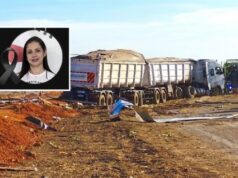 Técnica de enfermagem e filho estão entre vítimas de acidente entre ônibus de viagem e carreta na BR-163