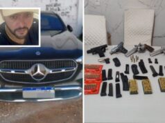 Polícia apreende arsenal e Mercedes em endereços de empresário ligado à ‘gangue do chicote’