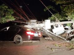 Seis acidentes são registrados no final do semana com queda de postes de energia em MT