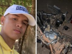 Jovem morre após batida entre Honda Biz e SW4 na BR-163