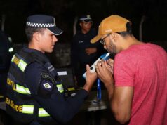 Guardas Municipais participam de aula prática sobre fiscalização de trânsito