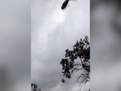 Mulher cai de altura de 5 metros durante rapel em cascata de SC
