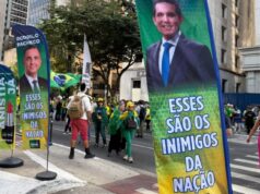 Motta é retratado como “inimigo da nação” em ato bolsonarista