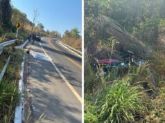 Motociclista perde controle, cai e morre em acidente na estrada de Chapada; passageiro fica ferido