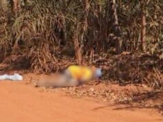 Corpo de homem é encontrado com marcas de tiros e mãos amarradas em Várzea Grande