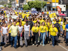 Prefeitura de Rondonópolis | Primeira-dama representa Prefeitura na Caminhada pela Vida