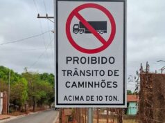 Caminhões são proibidos de trafegar em via do 24 de Dezembro após implantação de sinalização