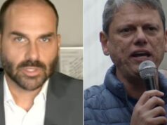 Eduardo Bolsonaro faz as pazes com Tarcísio: “Veio para somar”