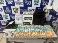 PM prende suspeito e recupera parte dos R$ 280 mil furtados de agência do Sicoob