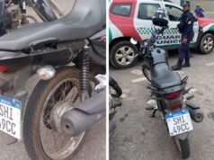 Motociclista é preso em Várzea Grande por usar placa adulterada comprada na Shopee: veja vídeo