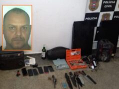 Operação em Cáceres apreende arsenal e objetos de furto na casa de homem assassinado por facção