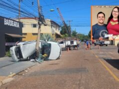 Casal morre em grave acidente entre Mercedes e Sandero na Avenida do CPA 1; veículo capotou e bateu em poste