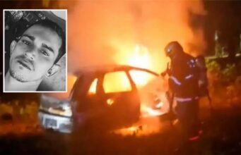 Homem morre após bater em árvore e carro pegar fogo em Barra do Garças