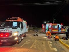 Menina de 11 anos sofre fratura exposta e adolescente de 13 também fica ferido em acidente