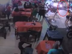 Motorista avança com carro e atropela grupo em peixaria de Cuiabá; veja vídeo