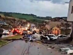 Tornado destrói cidade no Paraná, deixa 5 mortos e dezenas de feridos