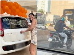 Minha última quimioterapia, buzine: advogada celebra fim de tratamento com buzinaço em Cuiabá