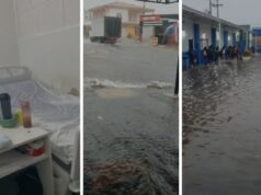 Água invade escola e Pronto Socorro durante temporal em Várzea Grande: veja vídeo