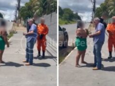 Desembargador aposentado é detido após recusar bafômetro e vídeo o mostra cambaleante após acidente em Cuiabá