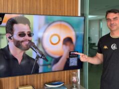 Sem campanha domingo: Flávio Bolsonaro foca em Vasco e Gusttavo Lima