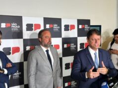 Tarcísio, Nunes e Silveira anunciam processo para romper com Enel