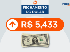 Dólar sobe para R$ 5,433 e Bolsa cai na semana com Flávio candidato