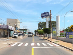 Avenidas Alzira Santana e Fillinto Müller recebem nova sinalização em Várzea Grande – Avenidas Alzira Santana e Fillinto Müller recebem nova sinalização em Várzea Grande