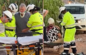 Casal de idoso fica ferido em batida entre carro e carreta na BR-163