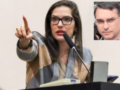 Janaína reafirma tendência de apoio do MDB ao filho de Bolsonaro