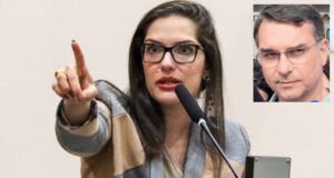 Janaína reafirma tendência de apoio do MDB ao filho de Bolsonaro