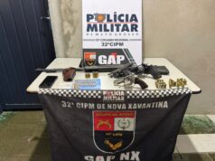 Polícia Militar prende faccionado com armas de fogo e munições em Nova Xavantina