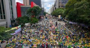 ato contra Lula, Moraes e Toffoli na av. Paulista