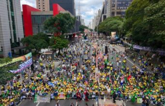 ato contra Lula, Moraes e Toffoli na av. Paulista