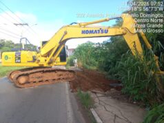 Secretaria de Obras realiza intervenção em avenida para conter erosão e reforçar drenagem – Secretaria de Obras realiza intervenção em avenida para conter erosão e reforçar drenagem