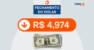 Dólar fecha a R$ 4,974 e Bolsa sobe para 196.132 pontos