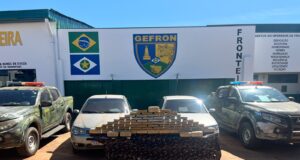 Gefron causa prejuízo de R$ 530 mil às facções criminosas com apreensão de quatro veículos e 67 quilos de drogas