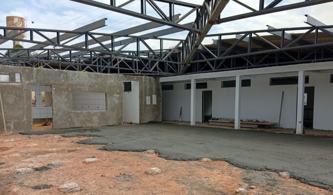 Obras de reforma e ampliação do CMEI Eleuza Maria avançam no Parque do Lago – Obras de reforma e ampliação do CMEI Eleuza Maria avançam no Parque do Lago