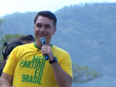 “Vou ser o próximo presidente”, diz Flávio em 1º ato de campanha
